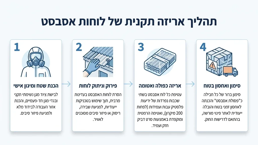 נוצר על ידי מודל בינה מלאכותית Gemini Pro צוות מקצועי של היחידה לפינוי אסבסט אורז לוחות ביריעות פלסטיק