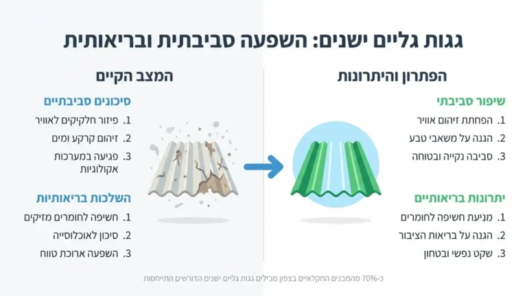 גגות ישנים במבנה חקלאי באזור הצפון