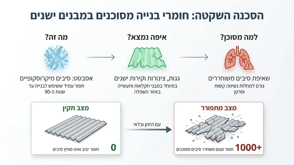 נוצר על ידי מודל בינה מלאכותית Gemini Pro מבנה חקלאי ישן בשפלה המיועד לתהליך פינוי אסבסט