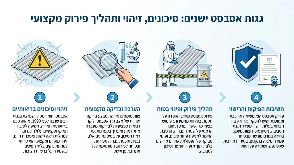נוצר על ידי מודל בינה מלאכותית Gemini Pro צוות מומחים בוחן גג ישן בעיר חולון לקראת עבודות פינוי בטוחות