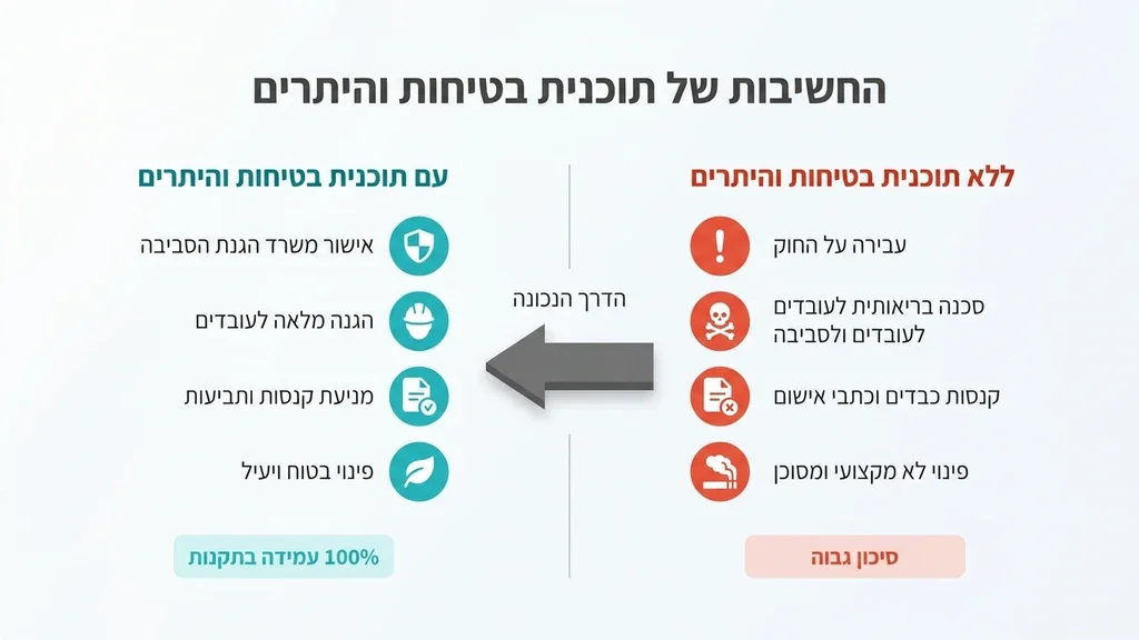 נוצר על ידי מודל בינה מלאכותית Gemini Pro צוות מקצועי של היחידה לפינוי אסבסט מכין את השטח